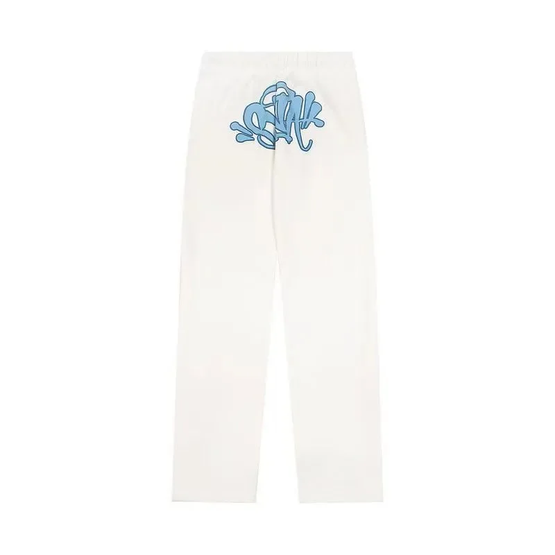 White 'STALK' Graphic Sweatpants