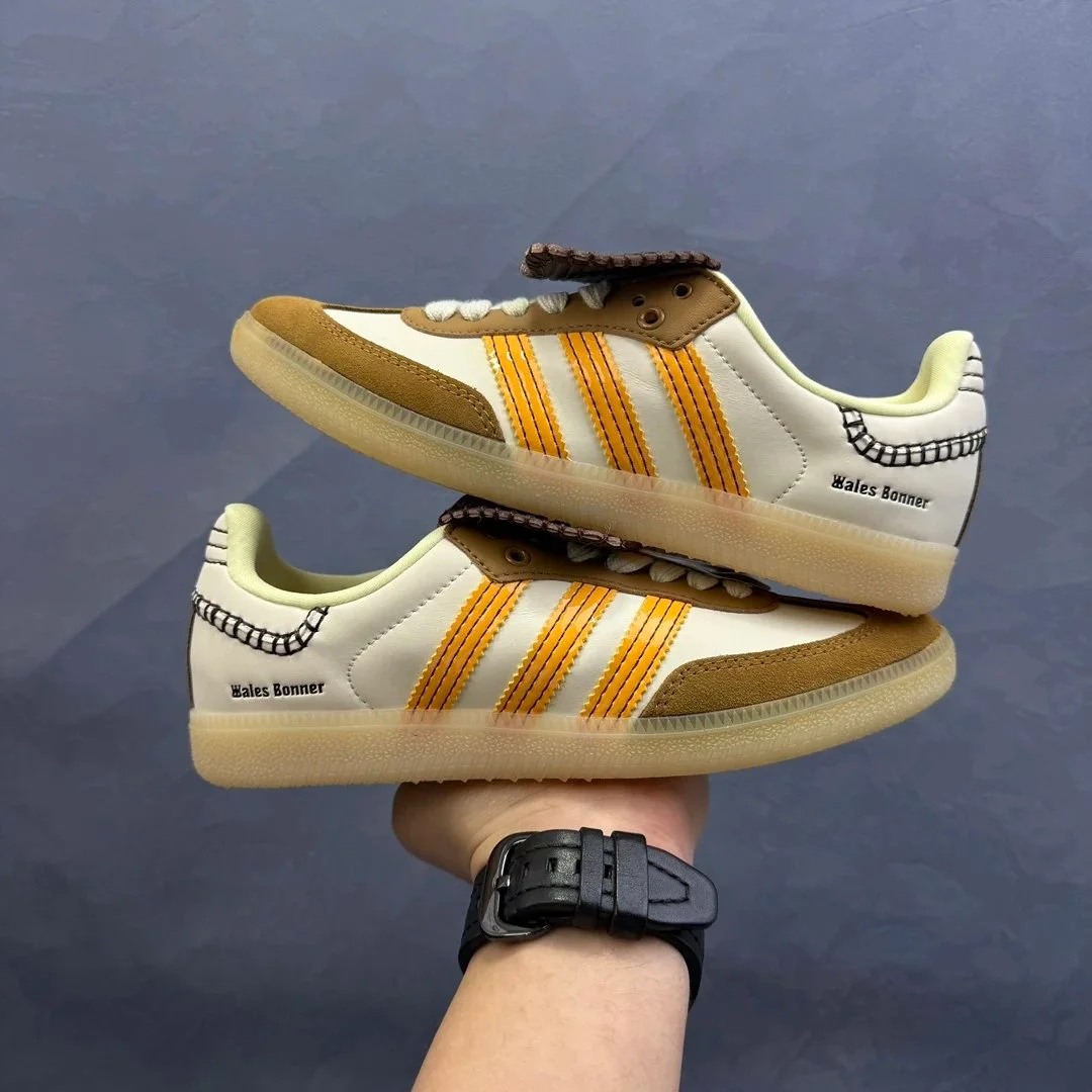 Adidas Samba Wales Bonner Triple White & Yellow Sneakers
