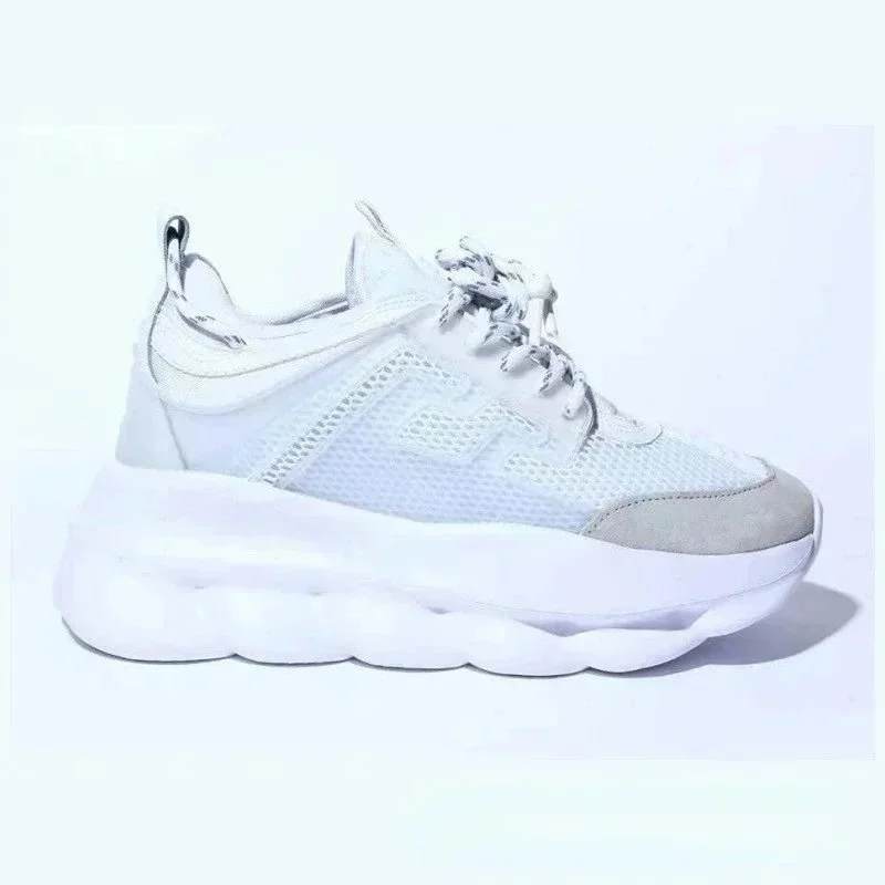 Versace Versace Chain White Sneakers White