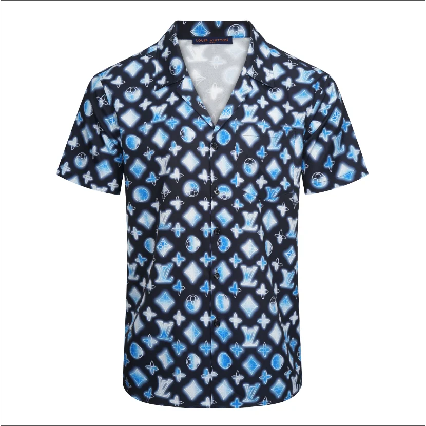 Louis Vuitton Classic Logo Blue & White Shirt
