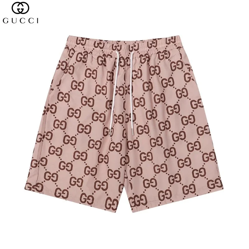 Gucci GG Print Shorts 30 Khaki