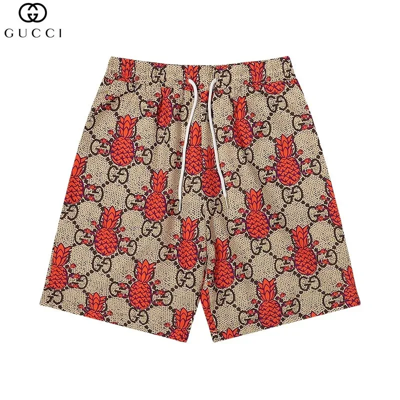 Gucci Pineapple GG Print Shorts 31卡其