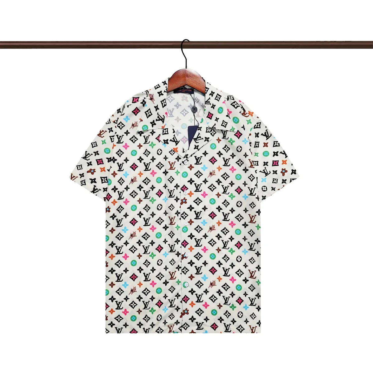 Louis Vuitton Classic Logo Print Short Sleeve Shirt
