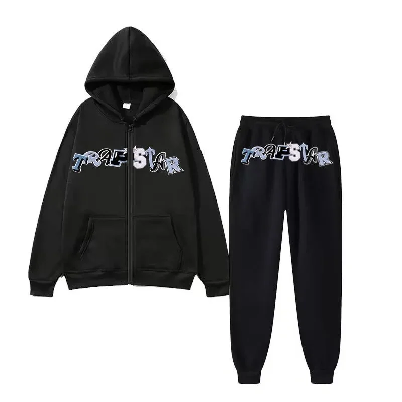 Trapstar Black 'TRAFSTAR' Tracksuit Set