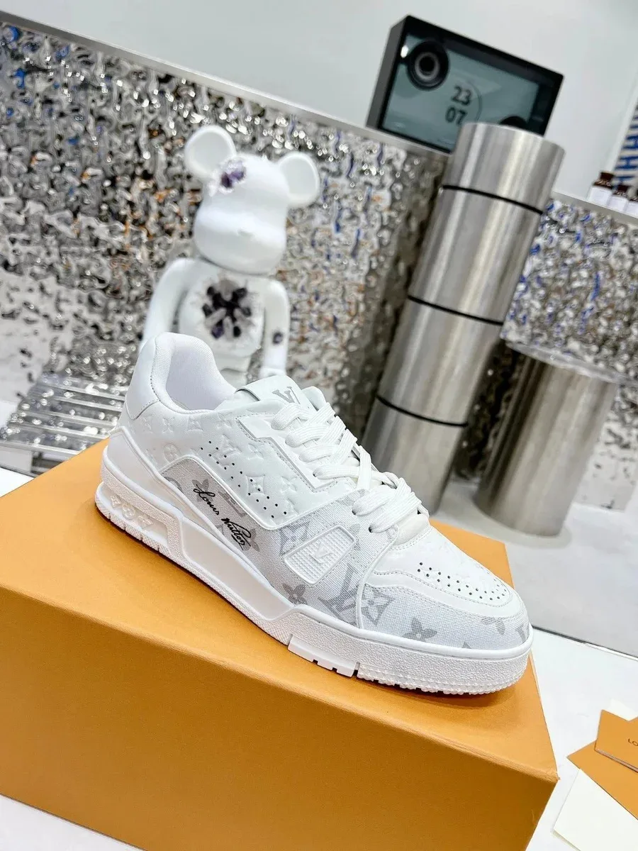 Louis Vuitton LV Trainer White Monogram Sneakers