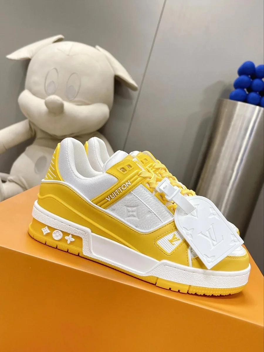 Louis Vuitton LV Trainer Yellow/White Sneakers
