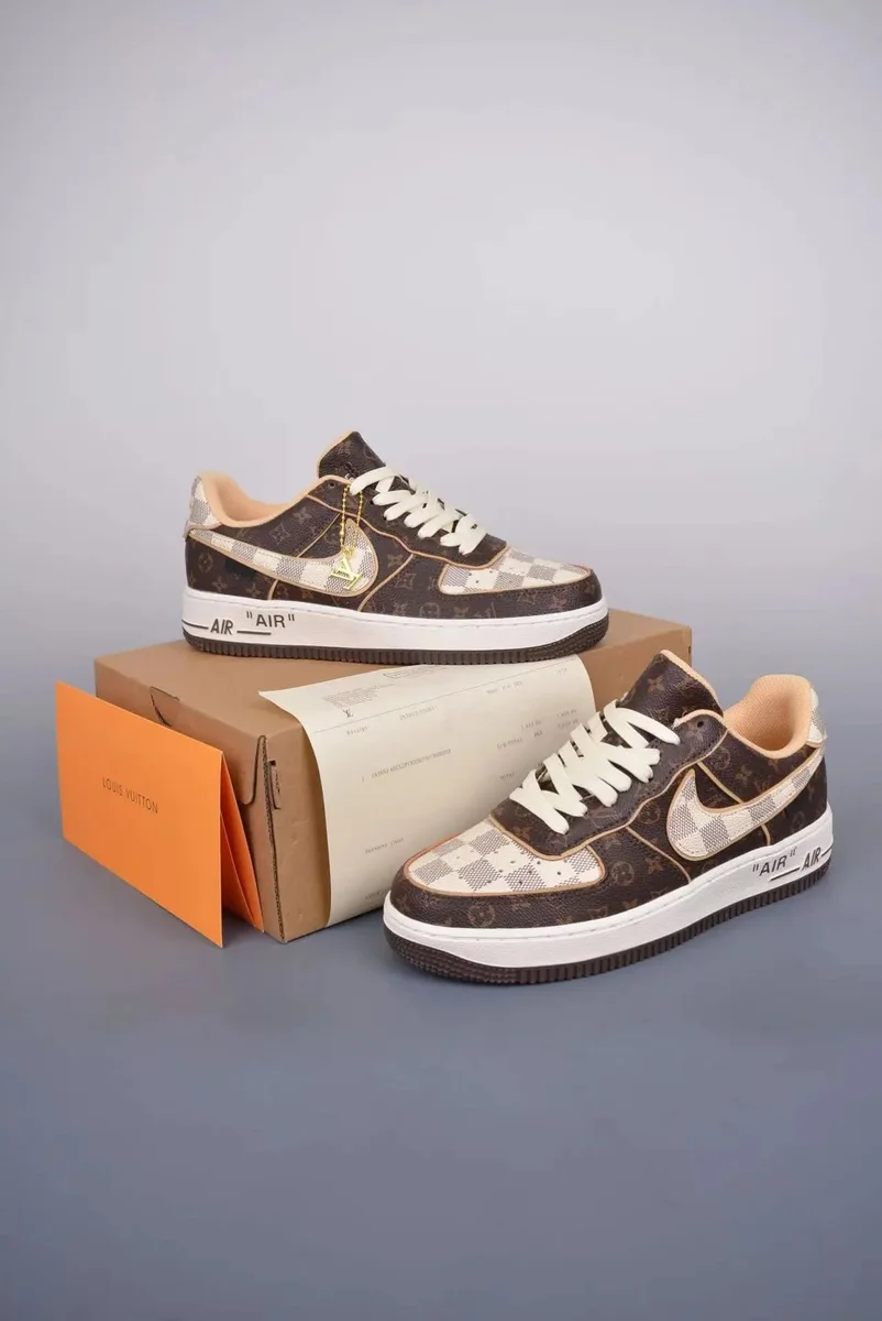 Louis Vuitton Air Force 1 Monogram Camouflage Sneakers