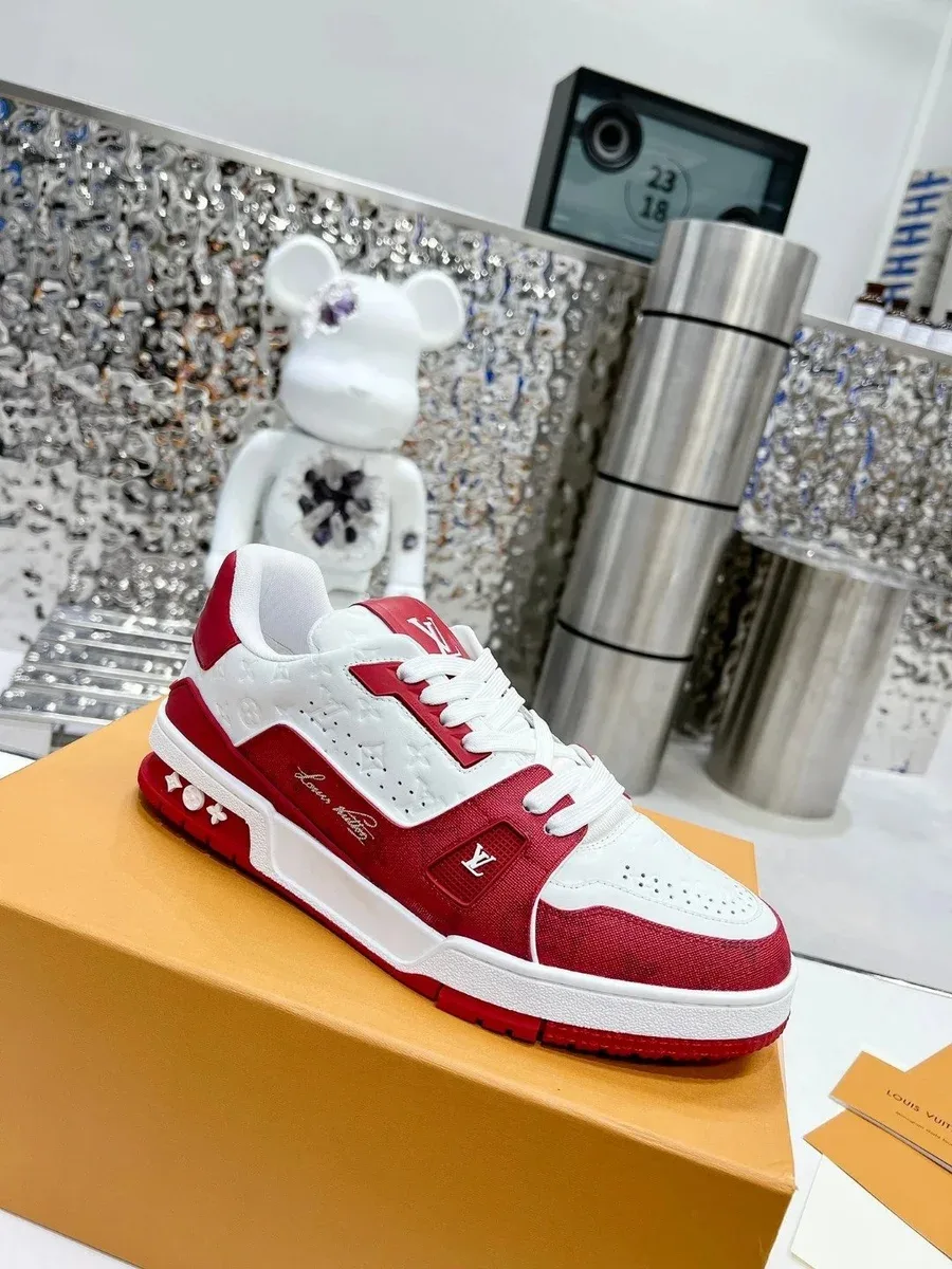 Louis Vuitton LV Trainer White/Red Sneakers