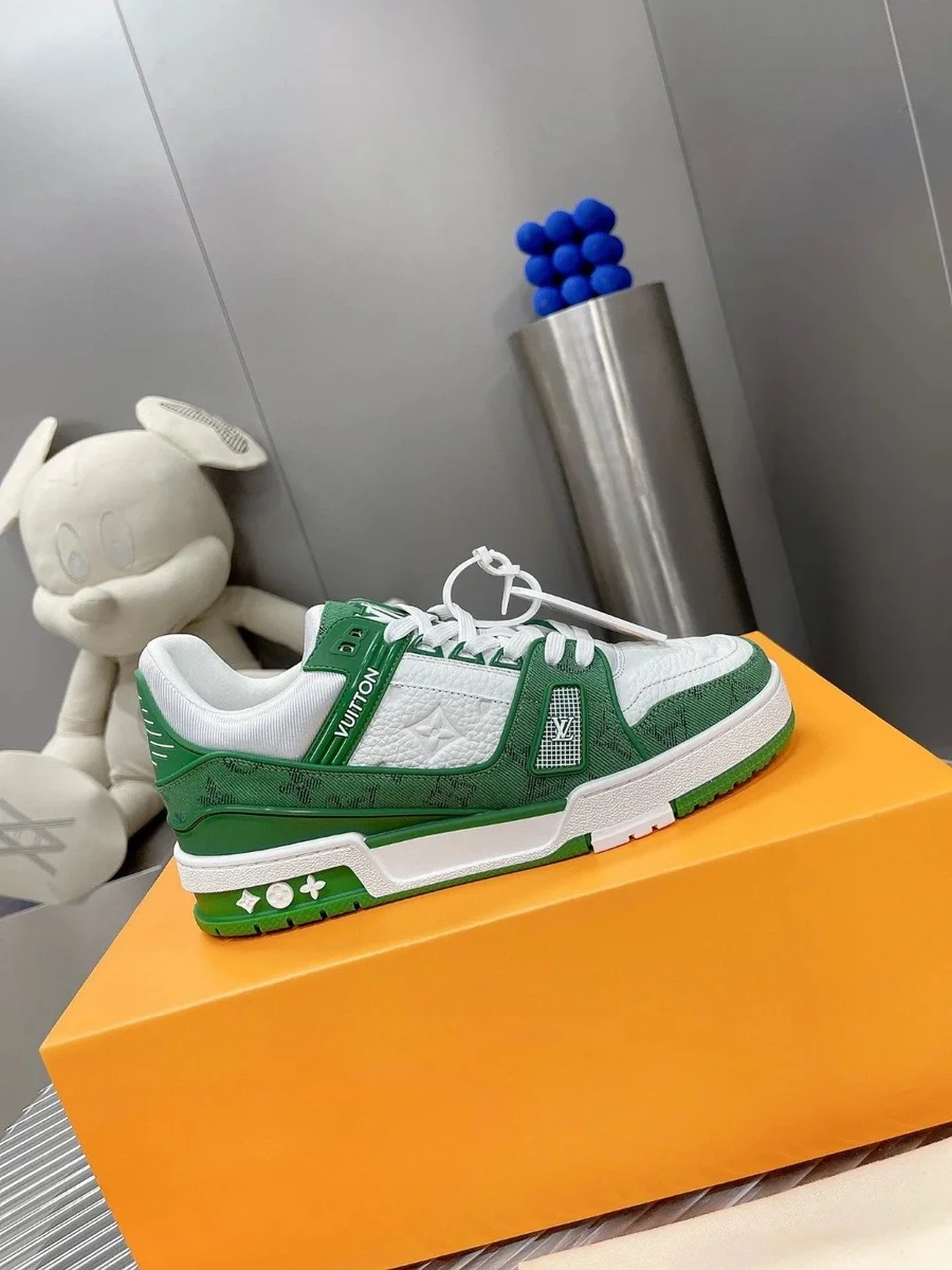Louis Vuitton Tabi Green White Sneakers