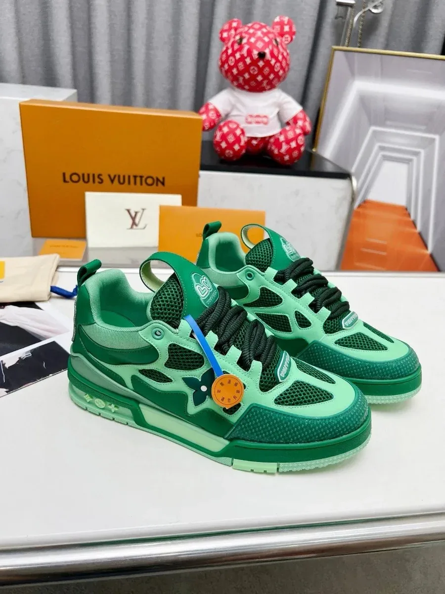 Louis Vuitton LV Trainer Green Sneakers