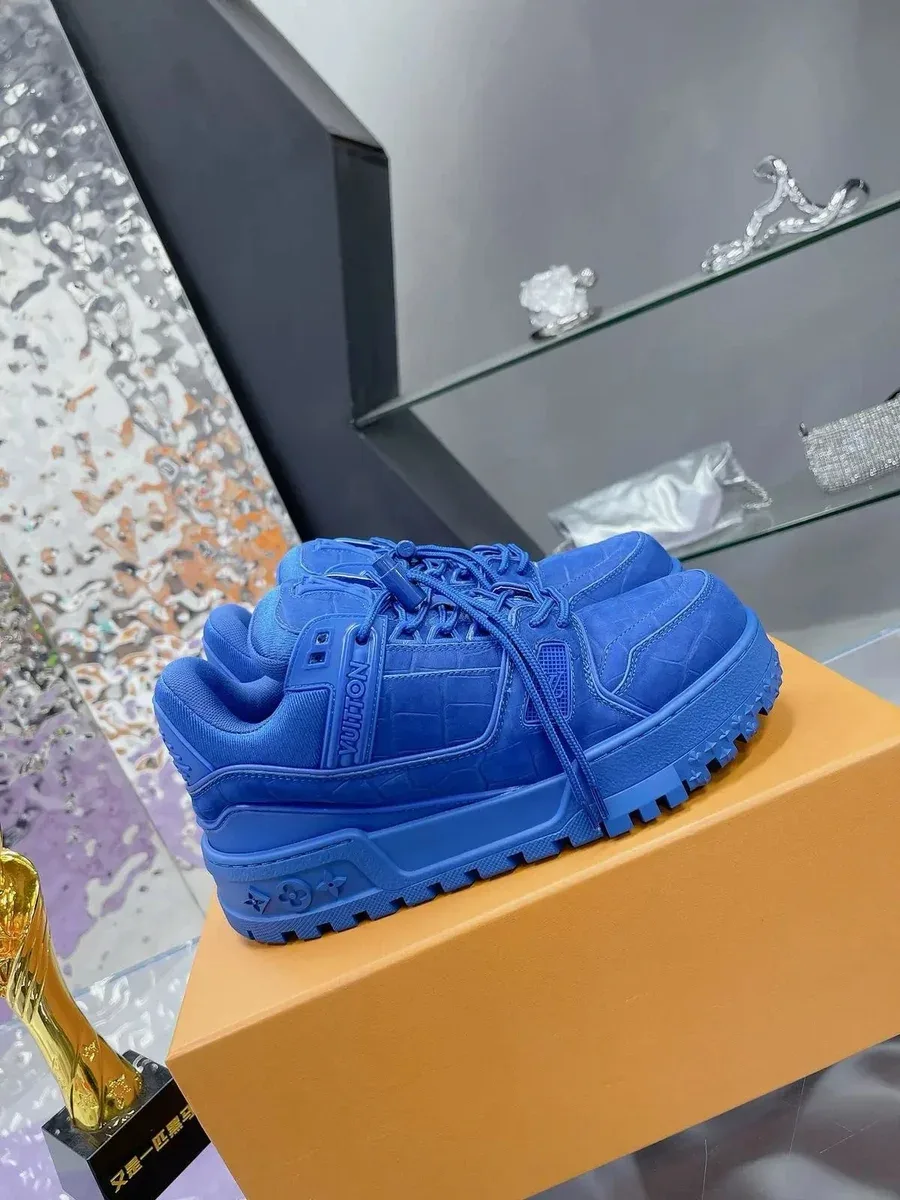 Louis Vuitton LV Trainer Blue Sneakers