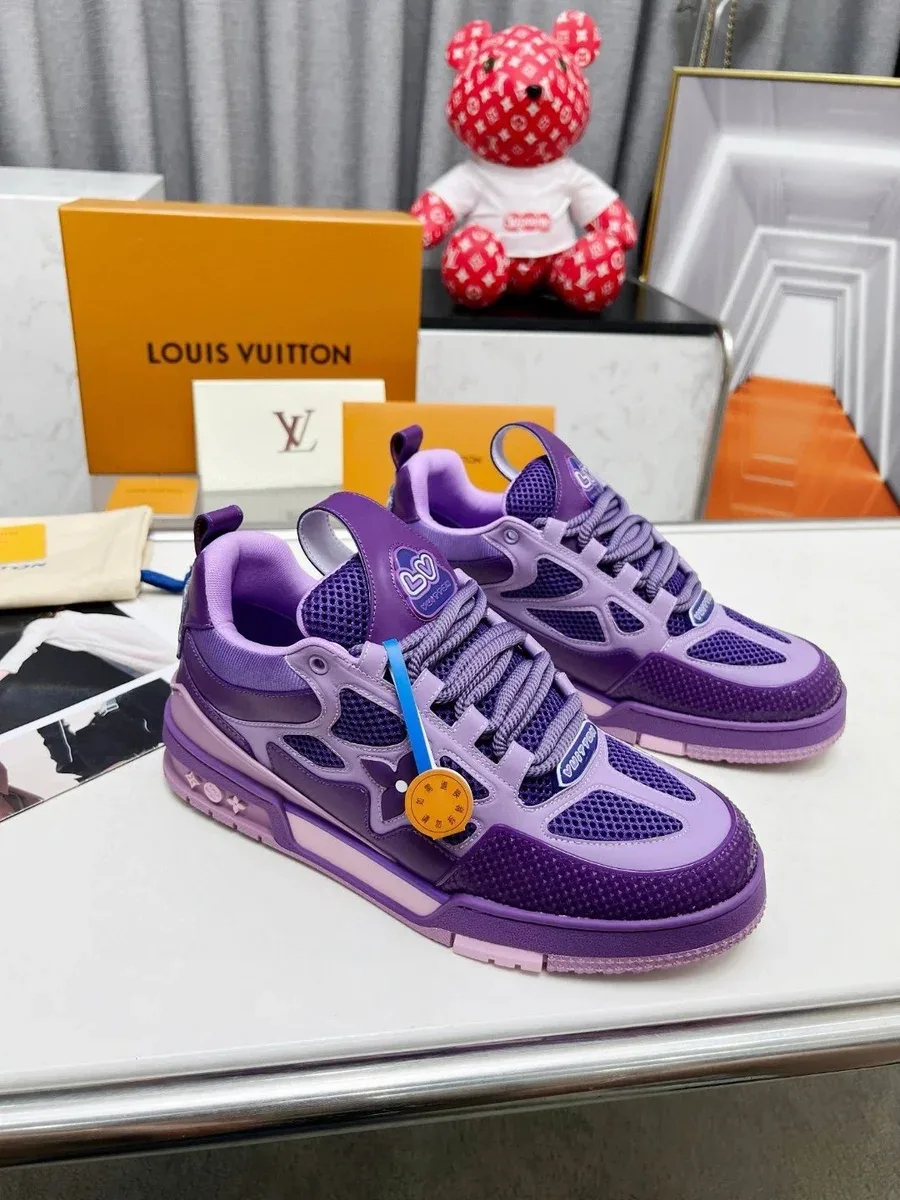 Louis Vuitton LV Trainer Purple Sneakers