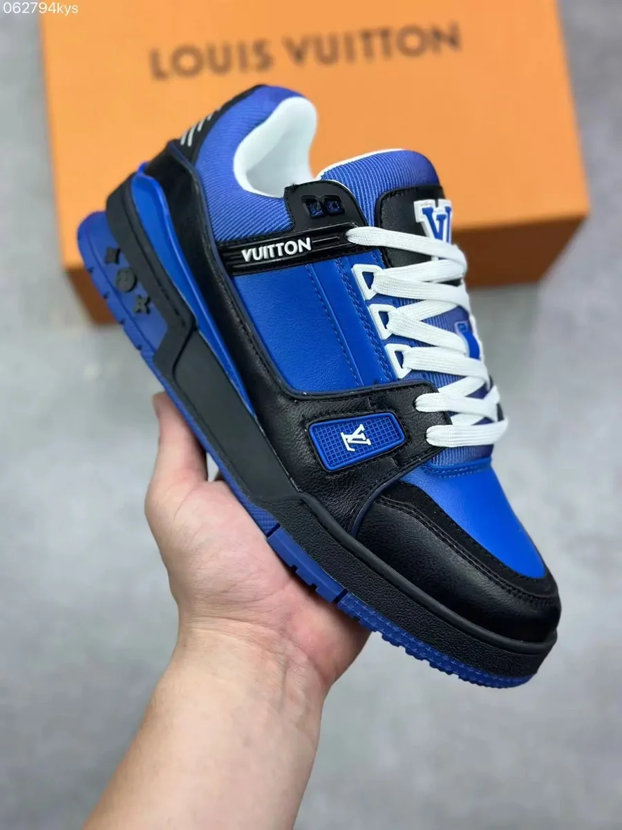 Louis Vuitton LV Trainer Blue Black Sneakers