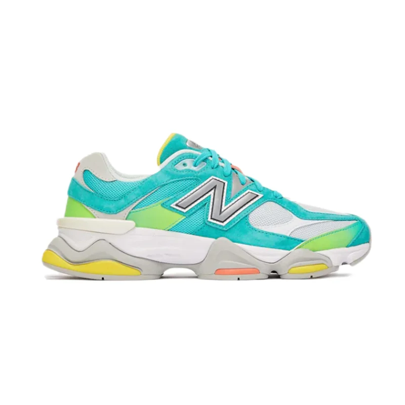 New Balance 9060 Aqua/Neon Green Sneakers