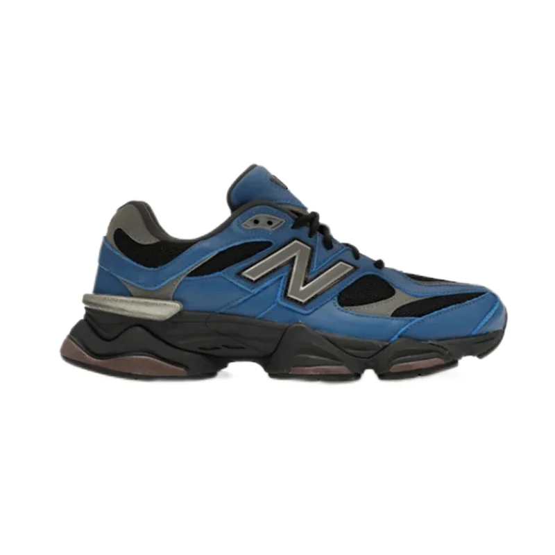 New Balance 9060 Blue Leather Sneakers