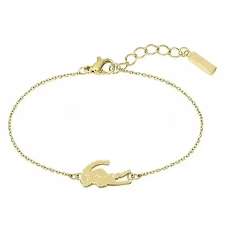 Lacoste Crocodile Bracelet Gold Jewelry