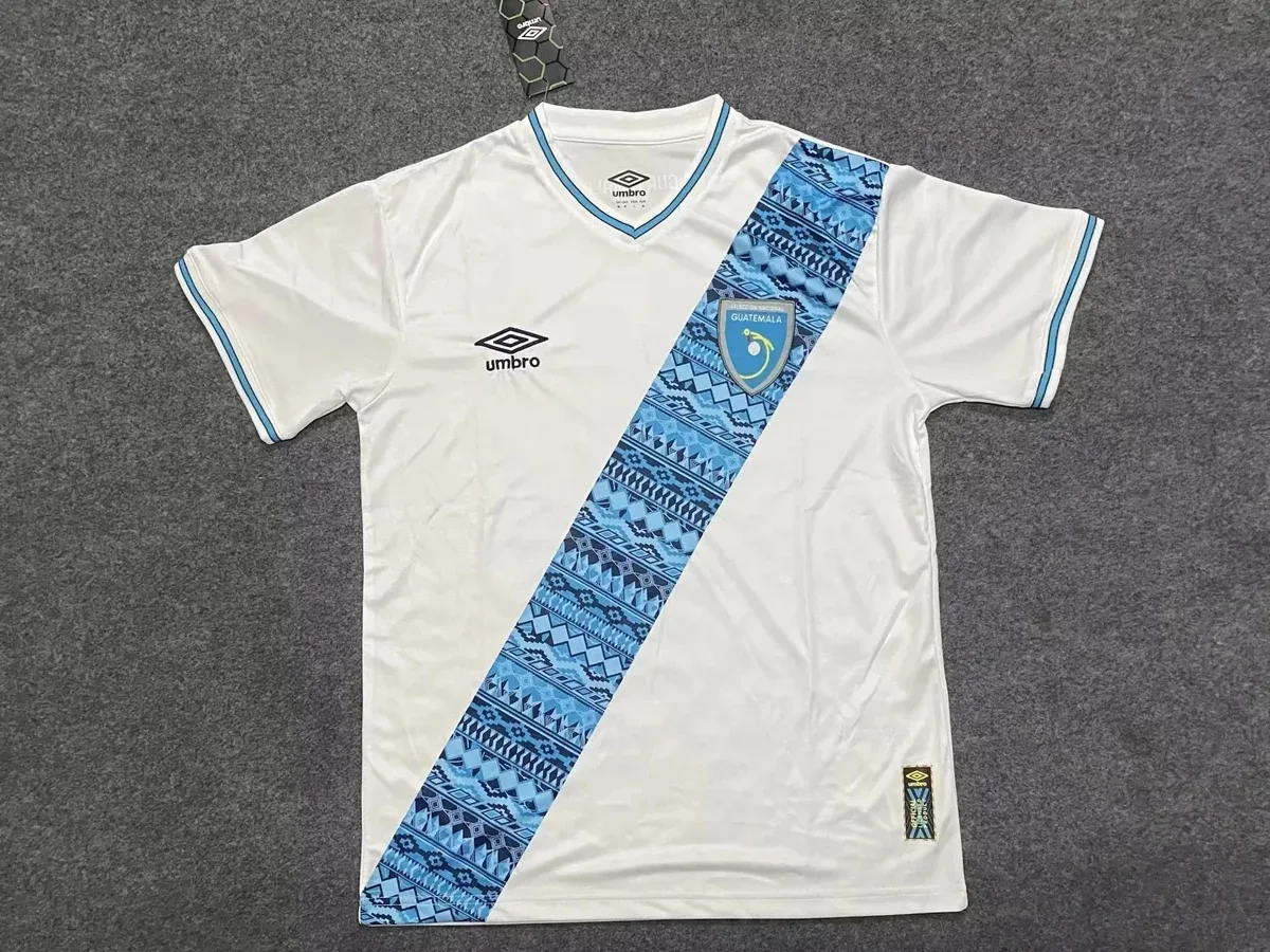 Umbro Guatemala Jersey White Blue Patterned T-Shirt