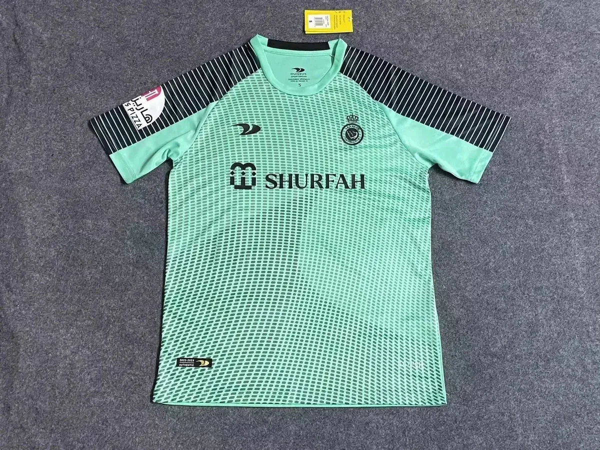 Green Striped Sleeve Soccer Jersey