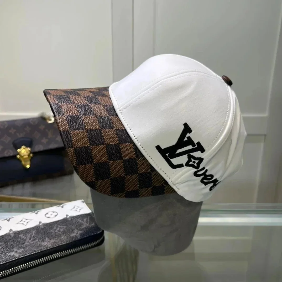 Louis Vuitton LV Trainer White & Brown Cap