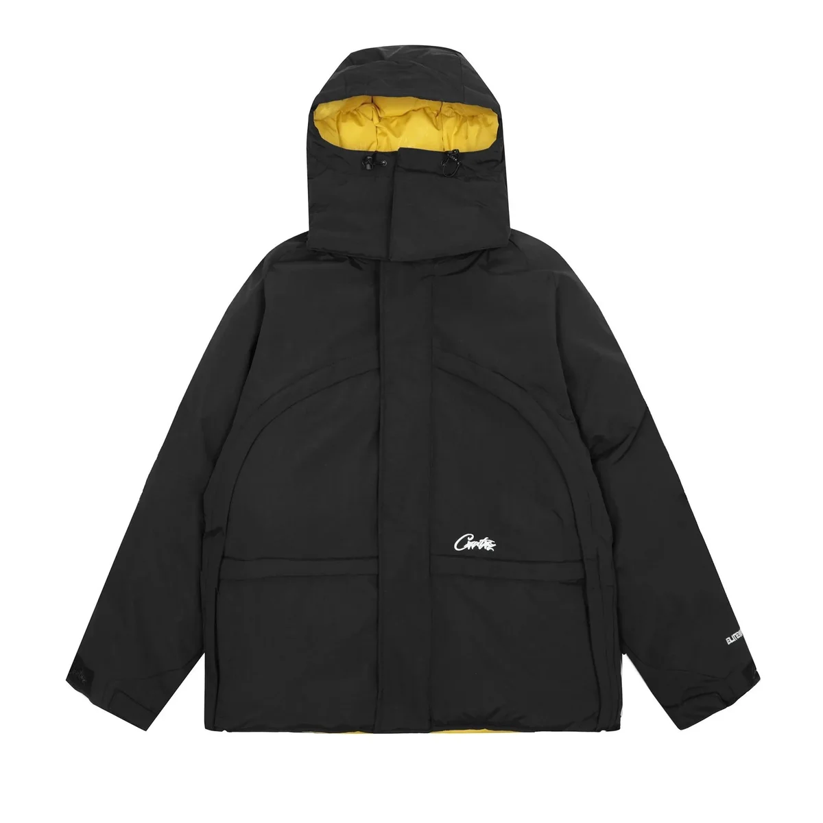 Black BB-33 Parka with Yellow Lining