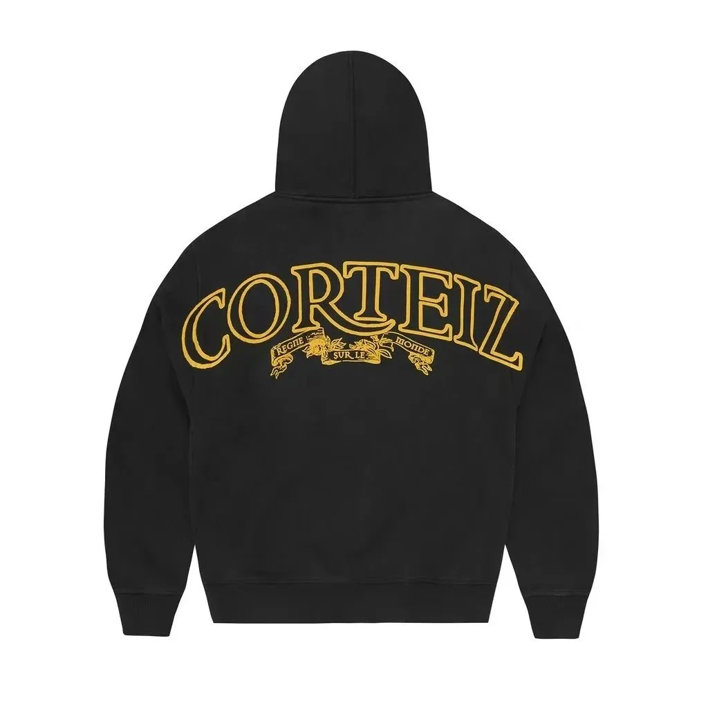 Corteiz RTW Black & Gold Hoodie