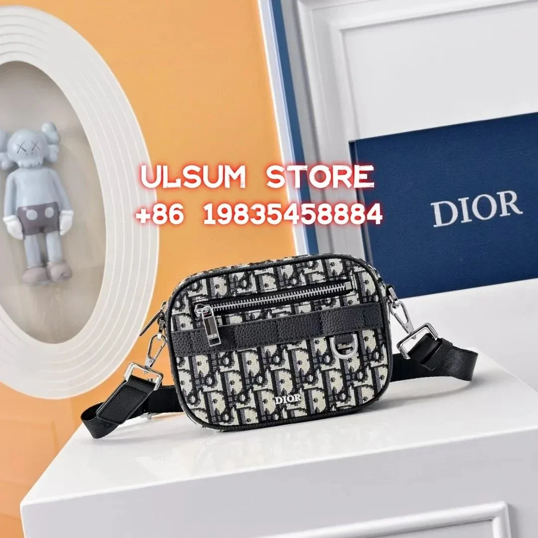 Dior Lady Dior Monogram Belt Bag Black/White