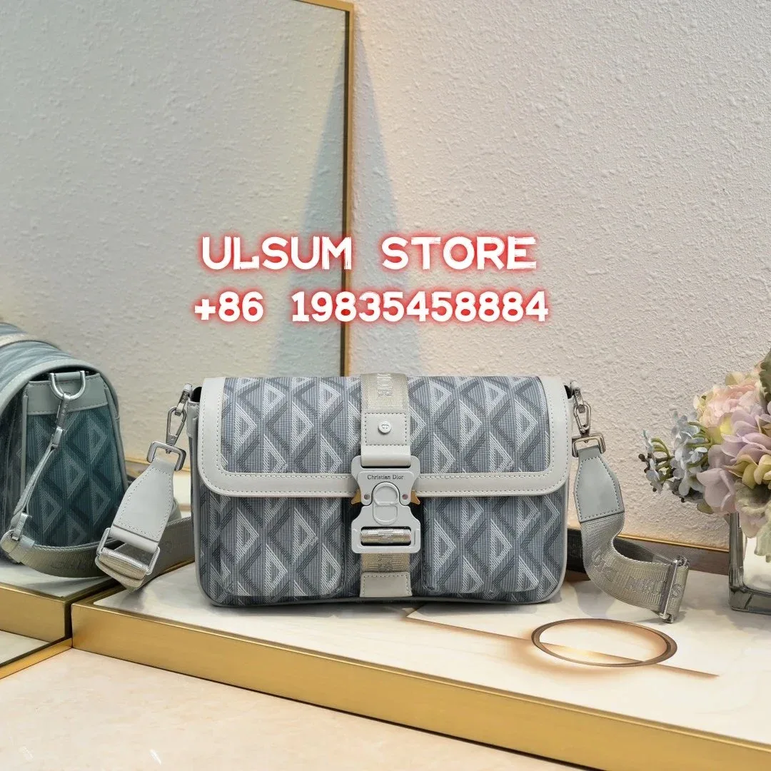 Dior Lady Dior Grey Monogram Shoulder Bag