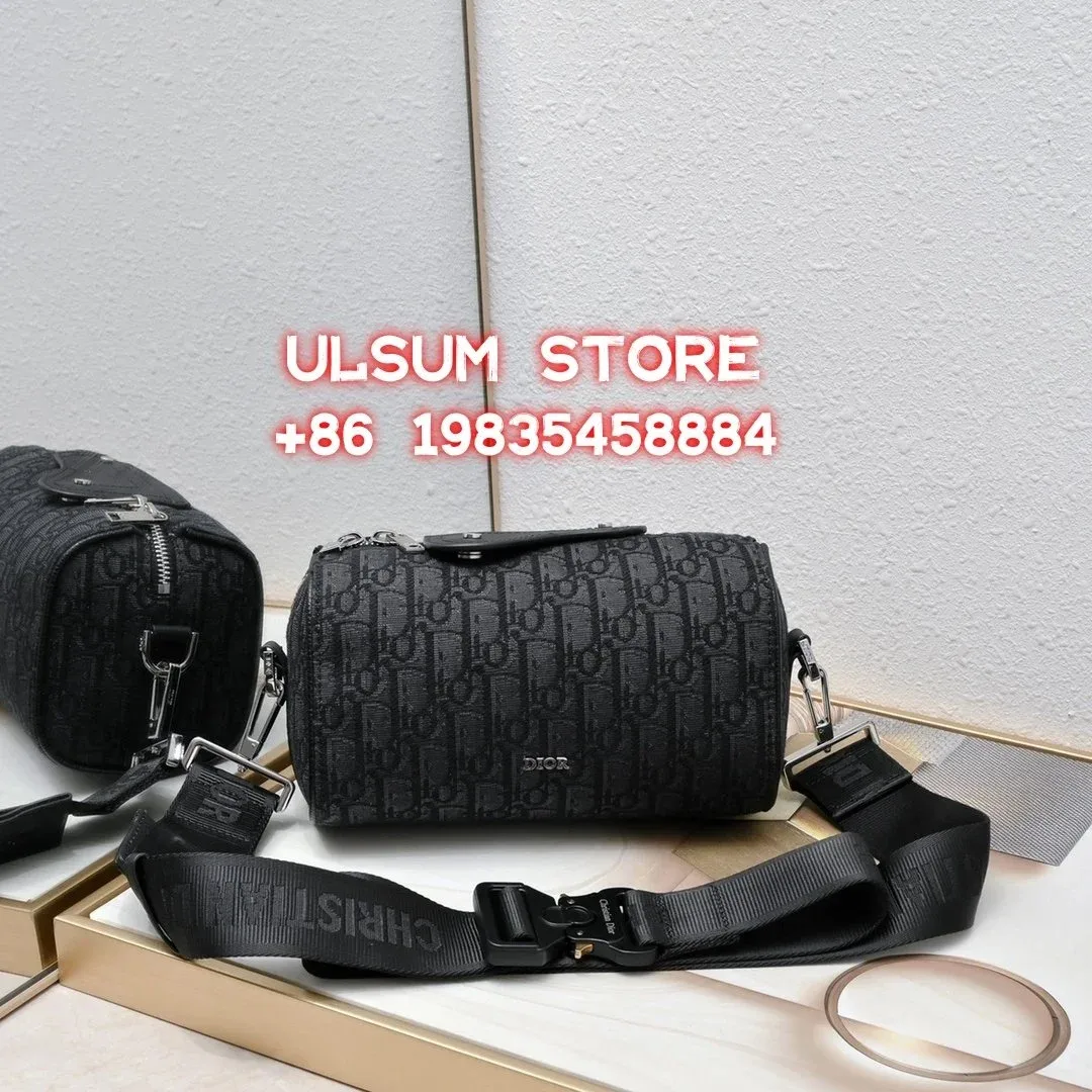 Dior Lady Dior Monogram Crossbody Bag Black