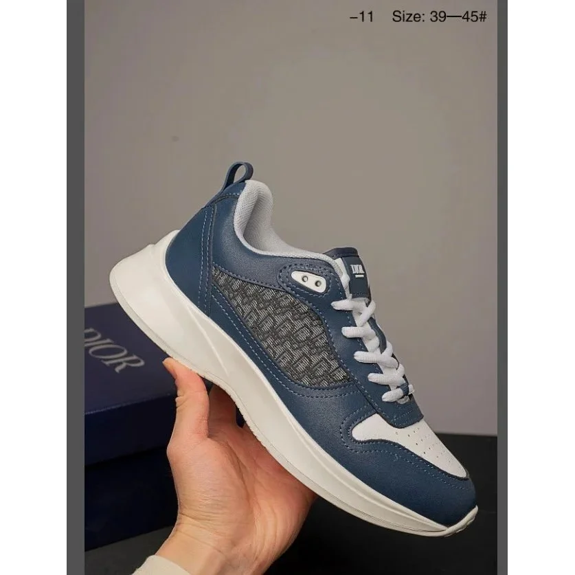 Dior Air Force 1 Blue & White Sneakers