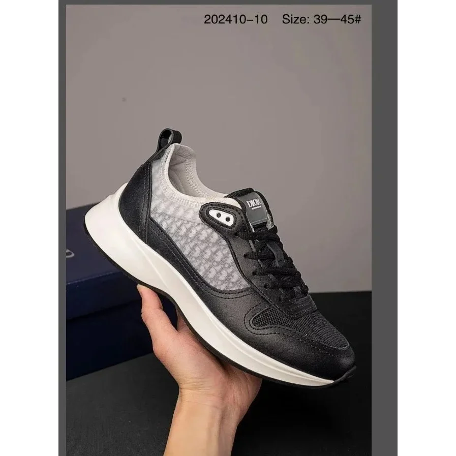 Dior Dior Air Force 1 Black & White Sneakers Black - 1
