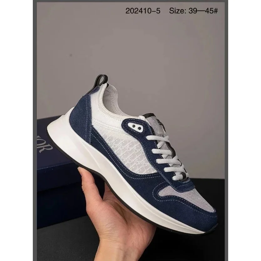 Dior Lady Dior Blue & White Sneakers