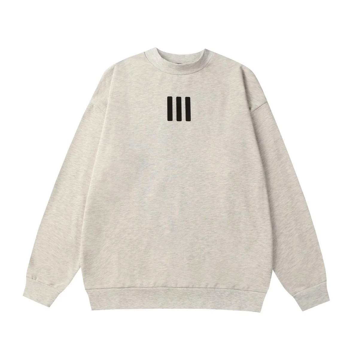 Unisex Light Grey III Logo Sweatshirt