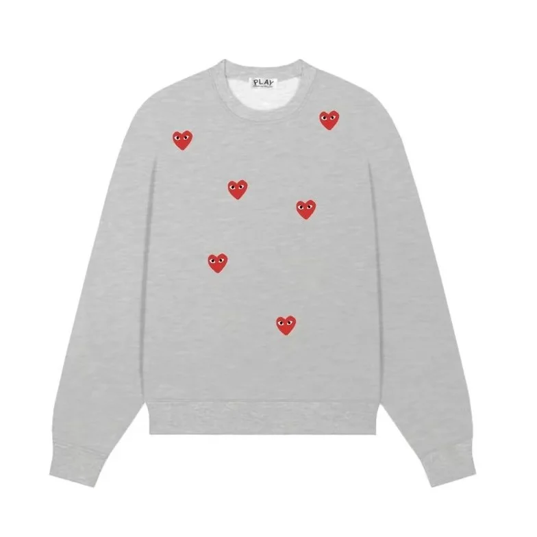Comme des Garçons Play Heart Sweatshirt Grey