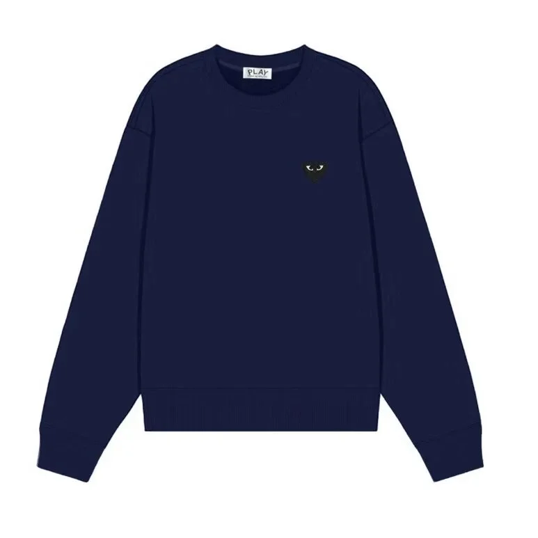 Comme des Garçons Play Heart Sweatshirt Navy