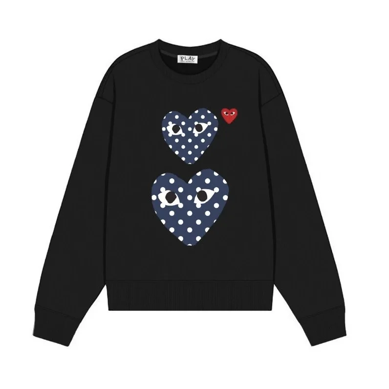 Comme des Garçons Play Hearts Black Sweatshirt