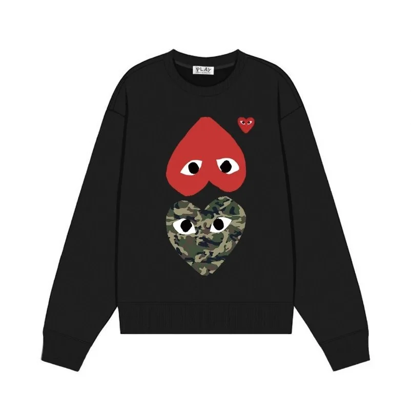 Comme des Garçons Play Camo Heart Sweatshirt Black