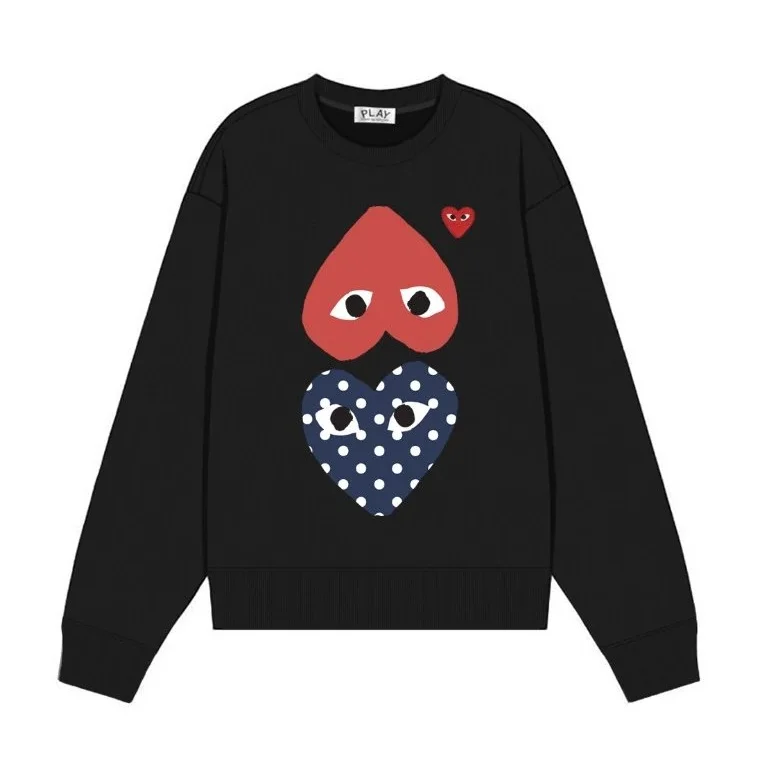 Comme des Garçons Play Heart Graphic Sweatshirt Black