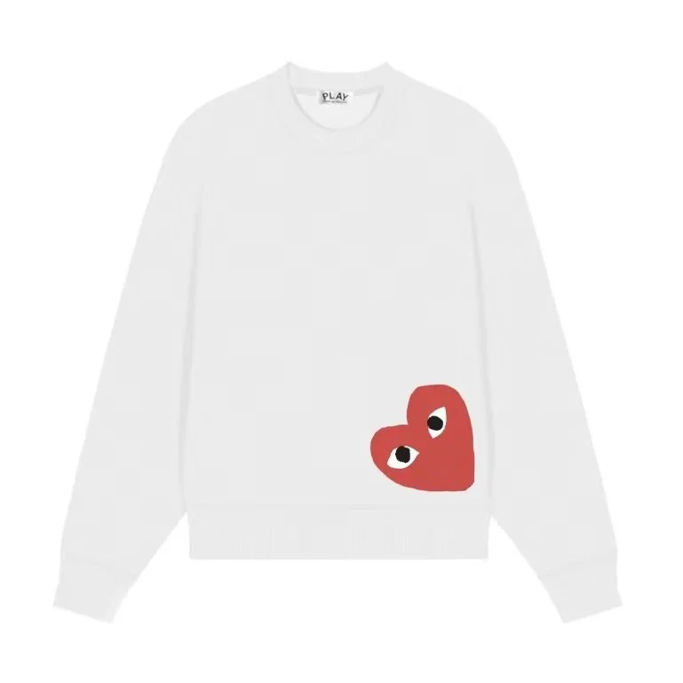 Comme des Garçons Comme des Garçons Play White Heart Sweatshirt White - 1