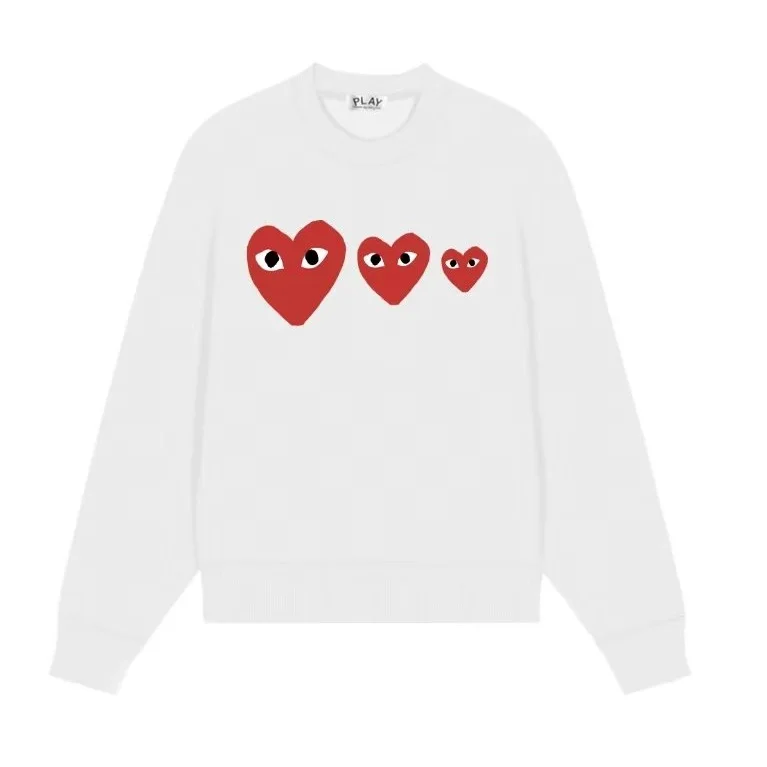 Comme des Garçons Play Heart Sweatshirt White
