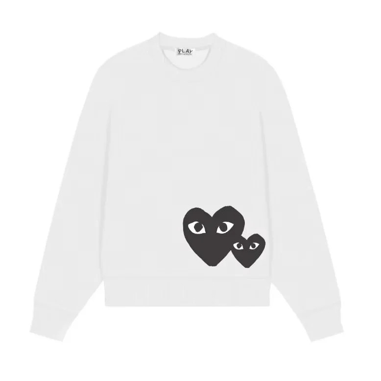 Comme des Garçons Play Heart Sweatshirt White