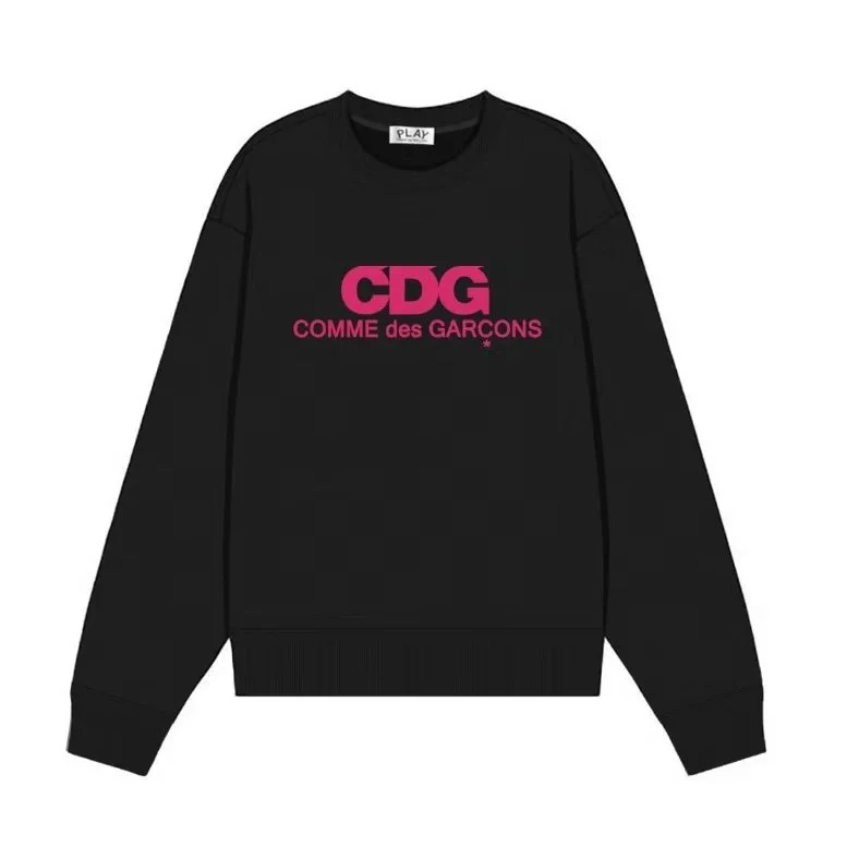 CDG Play Logo Sweatshirt Black/Pink