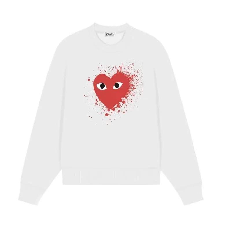 Comme des Garçons Play Heart Sweatshirt White