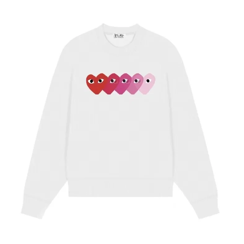Comme des Garçons Play Heart Sweatshirt White