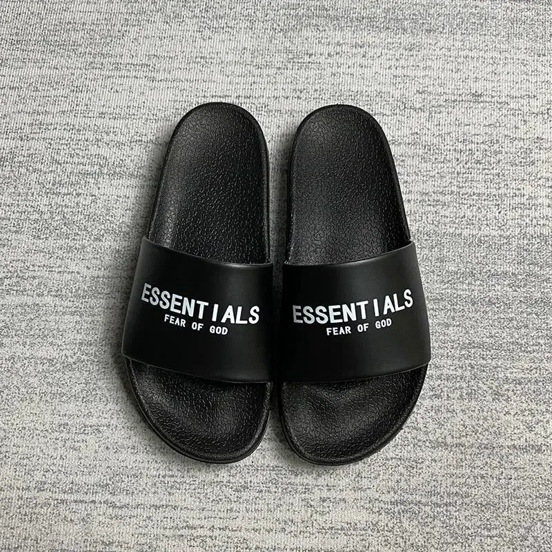 Fear of God Essentials Black Slippers