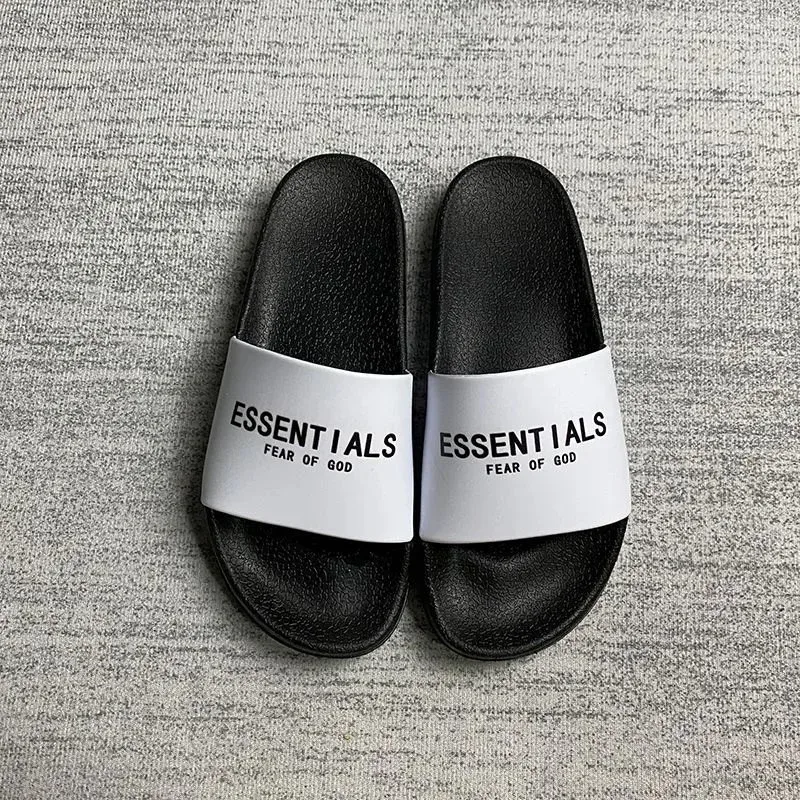 Fear of God Essentials Black & White Slippers