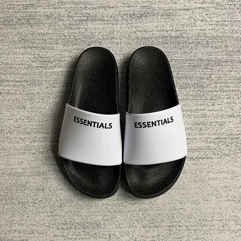 Fear of God Essentials Black & White Slippers
