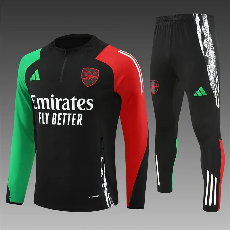 Adidas Arsenal Black Red Green Training Suit