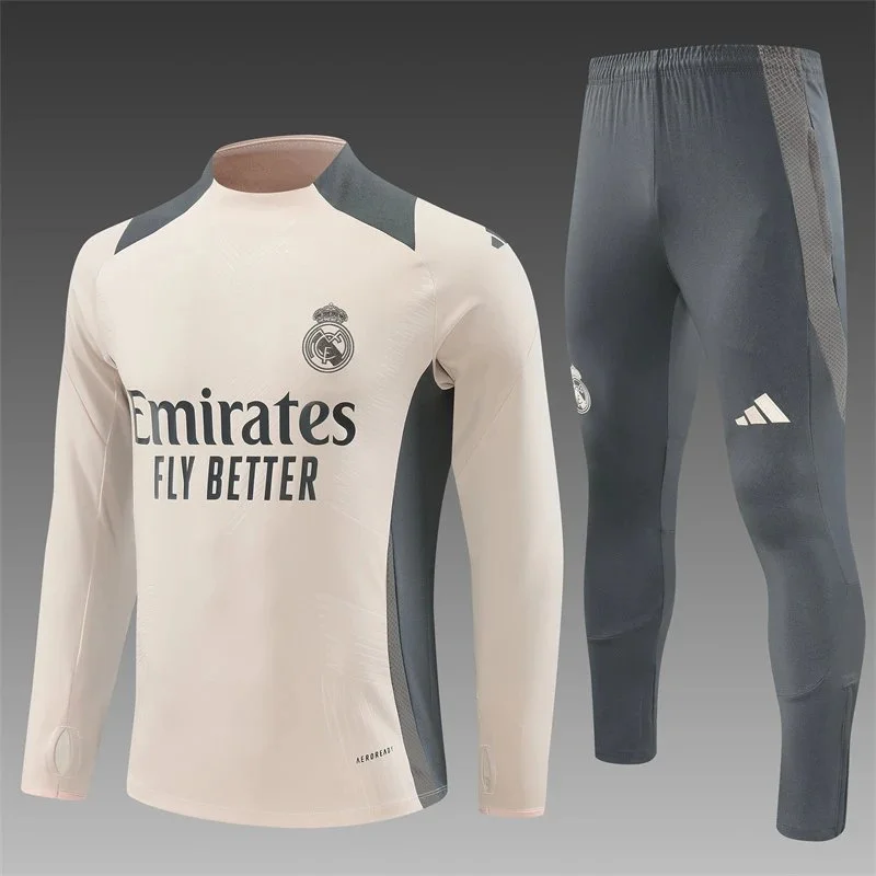 Adidas Real Madrid Training Set Beige/Grey Tracksuit