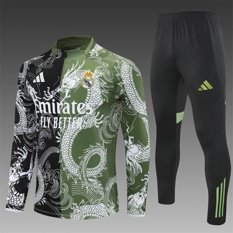 Adidas Real Madrid Dragon Tracksuit Green/Black