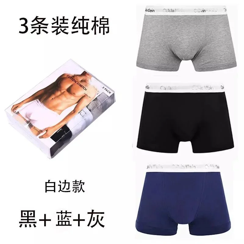 Calvin Klein 3-Pack Cotton Underwear Black/Blue/Grey